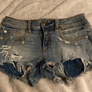 American eagle jean shorts